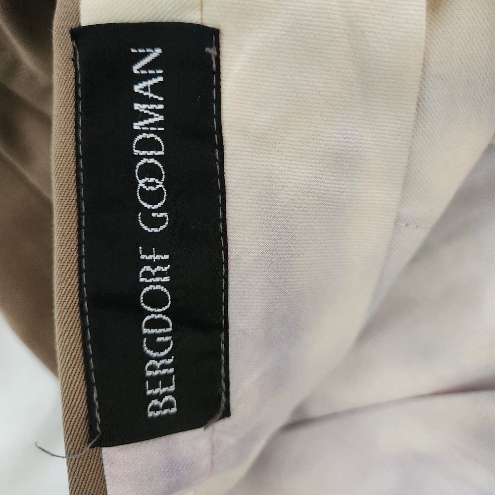 Bergdorf Goodman Size 34 Olive Dress Pants - Picture 6 of 6